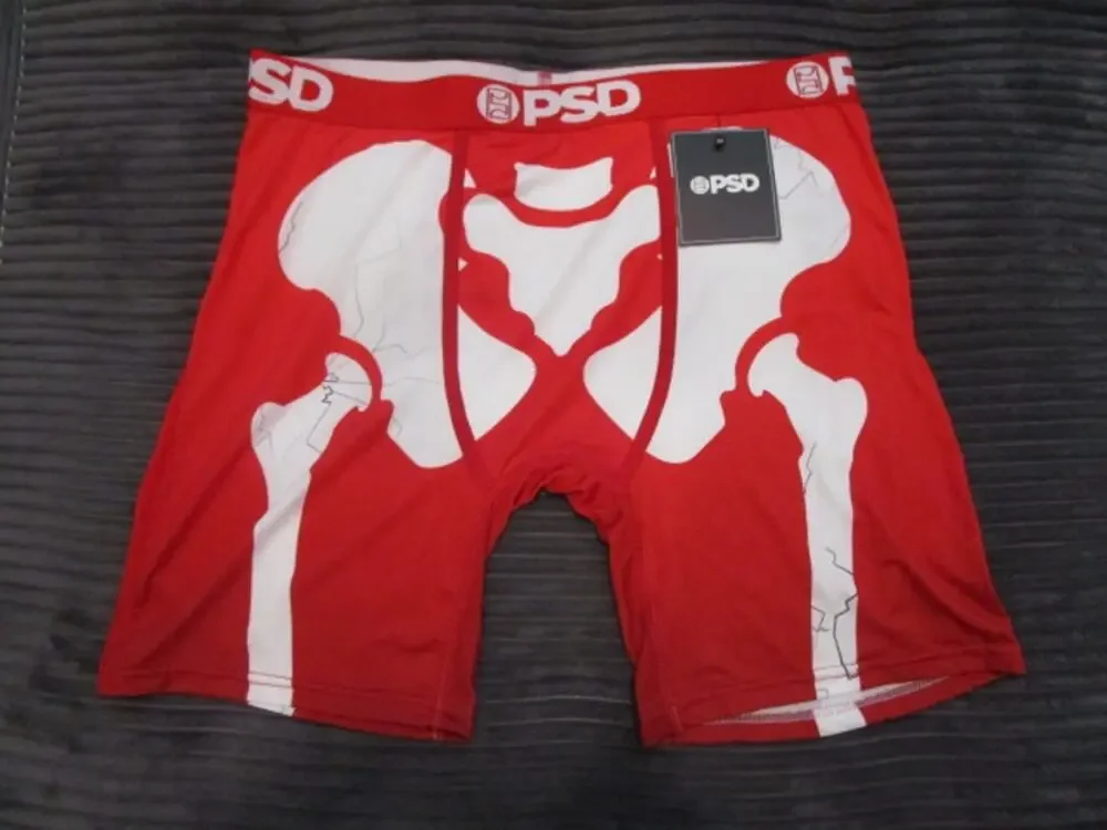 PSD Snapped X-Ray Pelvis Red Men's XL Underwear Boxer Briefs